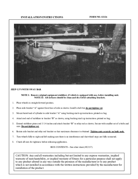 Installation Manual